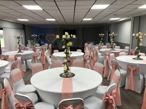 Function Room 15 Wedding Pink Sashes Zoom 2